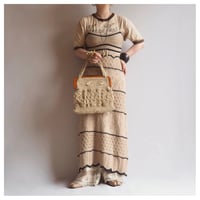 vintage crochet camisole midi dress