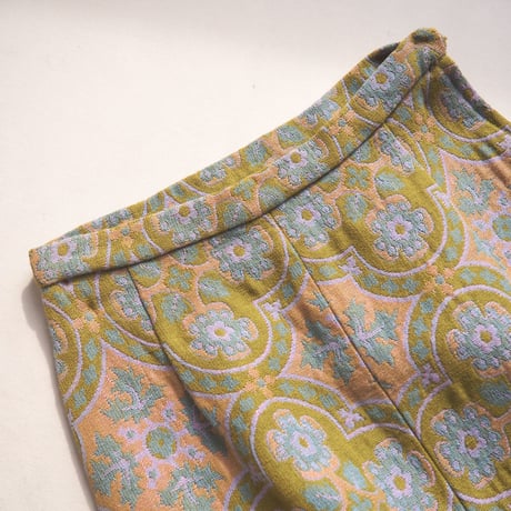 60〜70s "The Villager" abstract tapestry maxi skirt