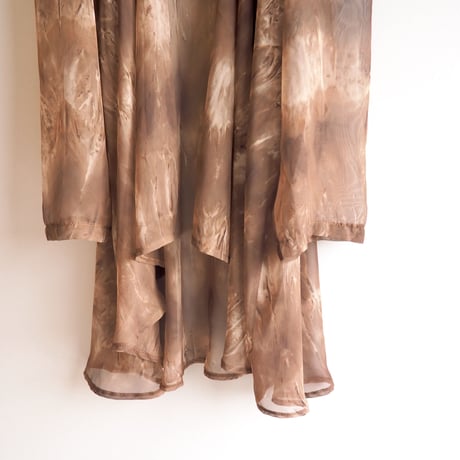 ”Re'Belle paris" brown marble sheer jacket