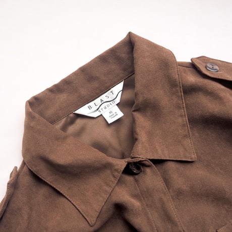 "BLAST STUDIO" faux suede oversized shirts & pants