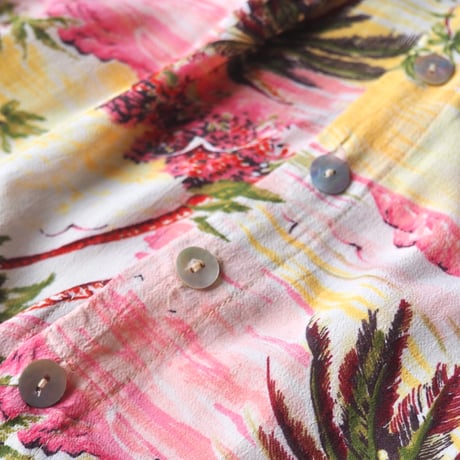 80s "Carol Anderson" tropical sleeveless maxi dress