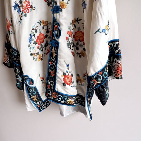 60s chinese silk embroidered jacket