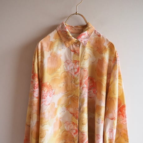 vintage oversized floral blouse