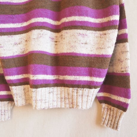 70s Sears wool mulch border sweater