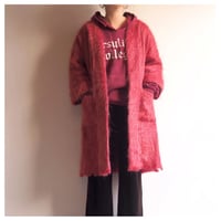 60〜70s "Andrew Stewart" wool × mohair coat (red)