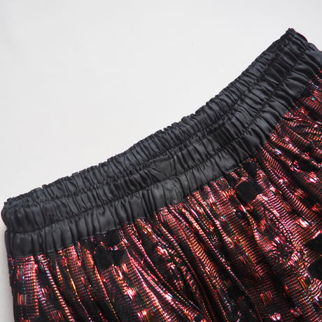 vintage metallic floral skirt
