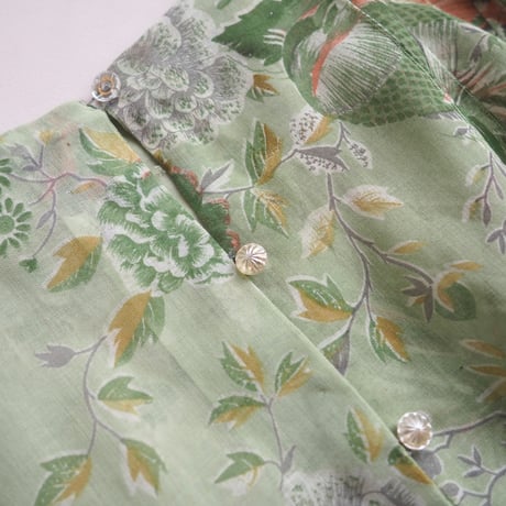 60s〜 floral sheer maxi dress