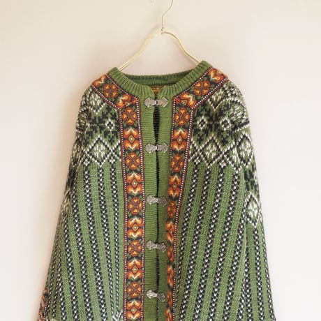 "Nordstrikk" khaki nordic cardigan