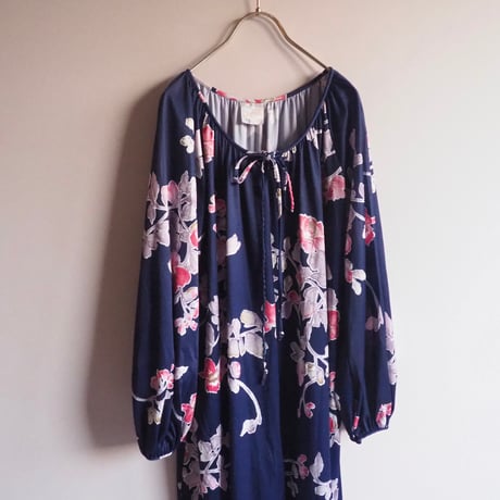 70s "Le Voy's" floral house maxi dress
