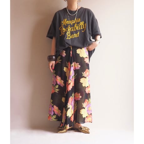 "SALA ARIZONA" floral reversible skirt