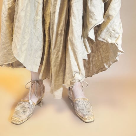 vintage stuart weitzman sheer circle espadrilles