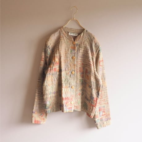 "ORVIS" textured tapestry jacket