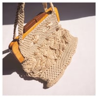70〜80s wood woven bag
