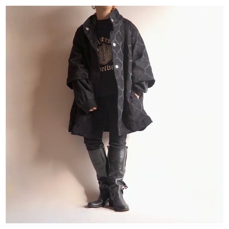 "Painted pony" abstract flare coat