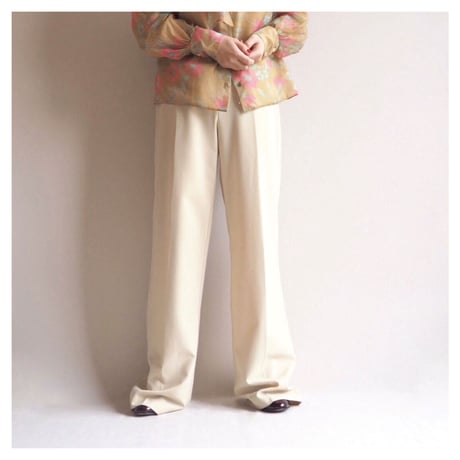 made in Finland beige wide pants