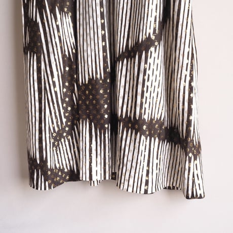 70s "Leslie fay" metallic abstract maxi dress