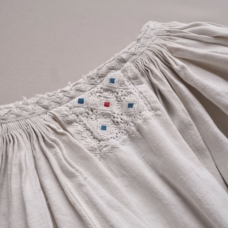 vintage romanian embroidered midi dress