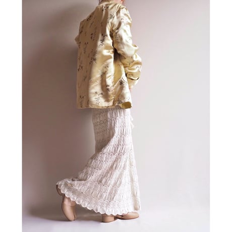 60s chinese embroidered satin jacket