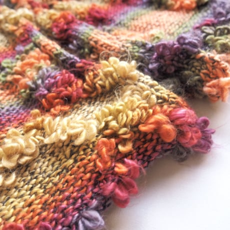 vintage multi color design knit vest