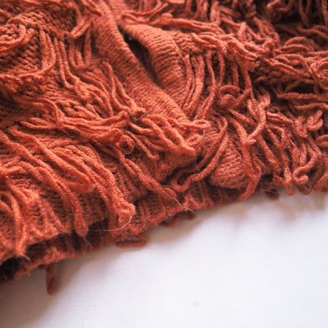 vintage loop fringe cropped cardigan