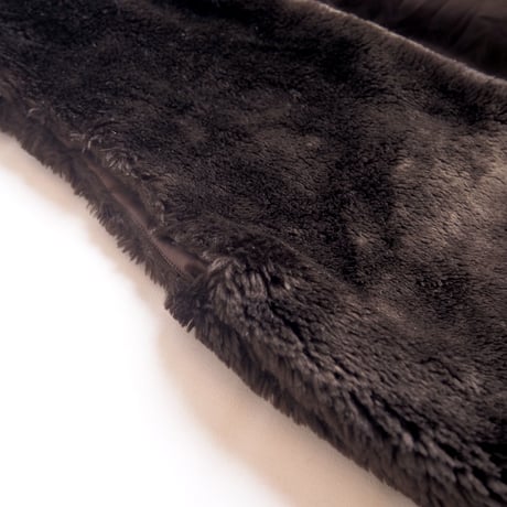 vintage faux fur design vest