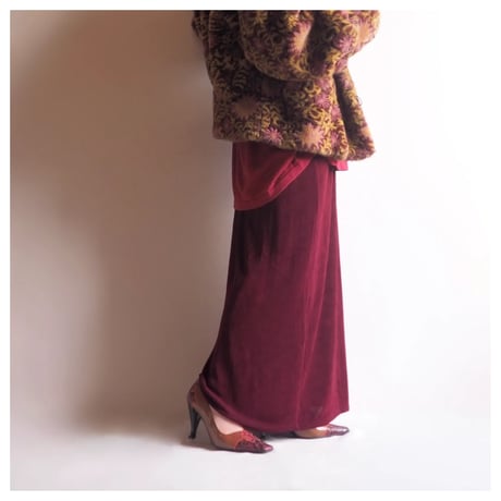 "CLIO" elastic easy maxi skirt