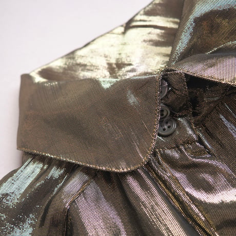 70s〜 "EVAN PICONE PETITES" gold blouse