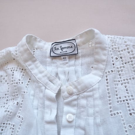 vintage folk lace blouse