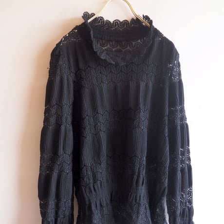 90s〜 sheer knit design tops