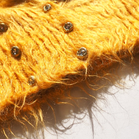 80s made in France mohair cardigan