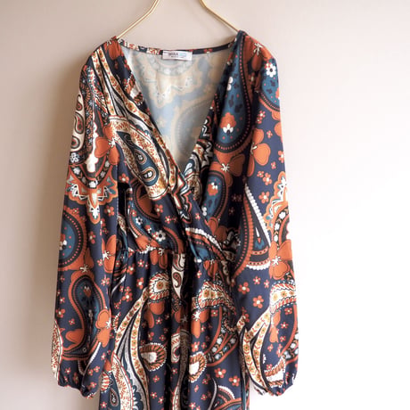 made in Italy paisley cache coeur maxi dress