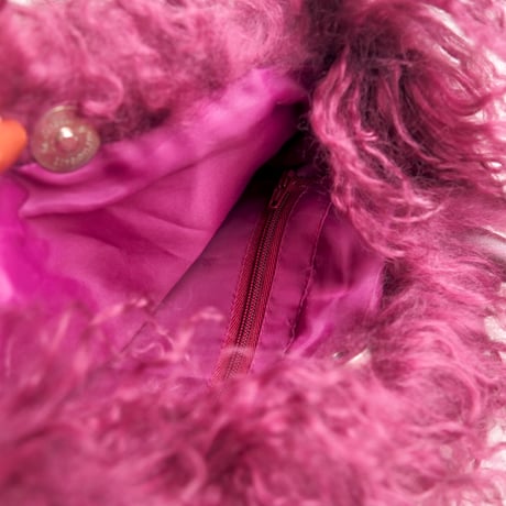 vintage lamb fur bag