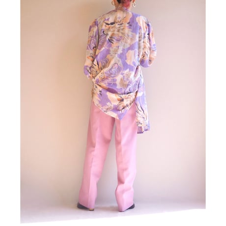 vintage "HARDOB" abstract print tops & robe