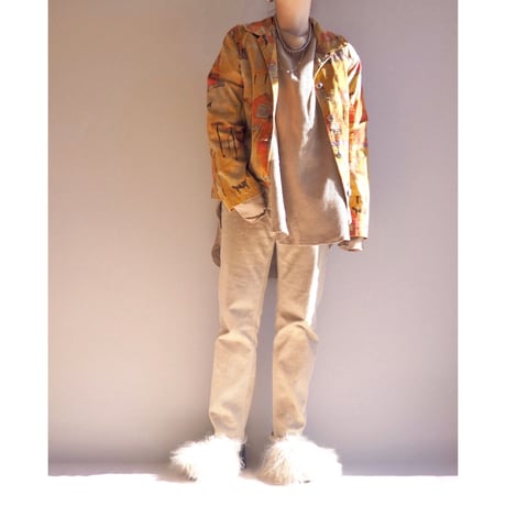 "CHICO's DESIGN" landscape corduroy jacket