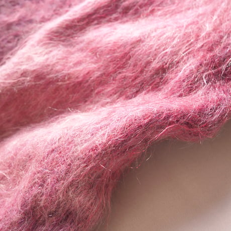 60〜70s "Andrew Stewart" wool × mohair coat (mauve)