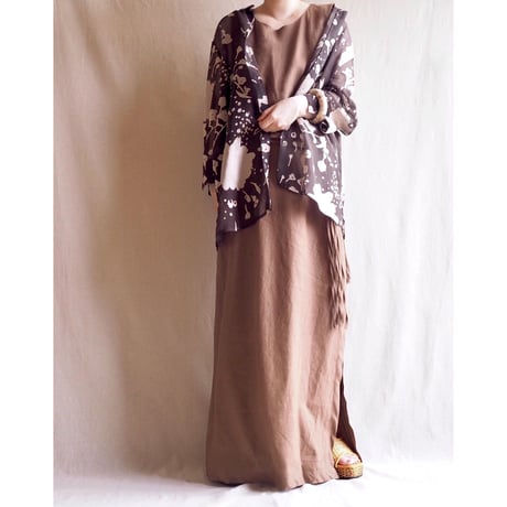 vintage brown sheer floral blouse