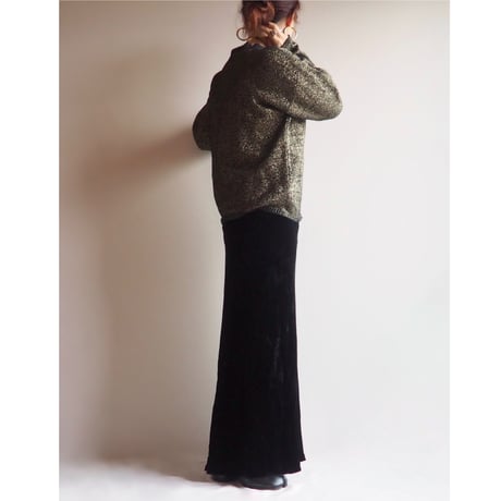 vintage cropped metallic sweater