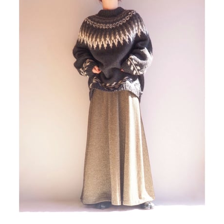 vintage dark brown nordic sweater