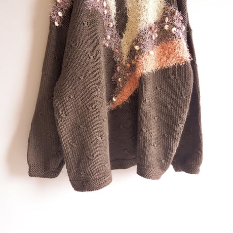 vintage shaggy design sweater