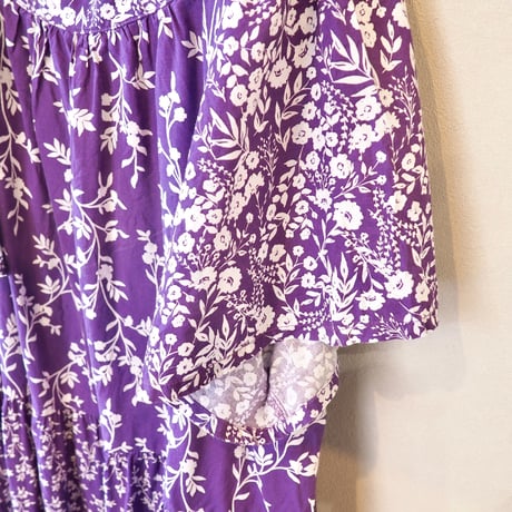 70s floral muumuu maxi dress