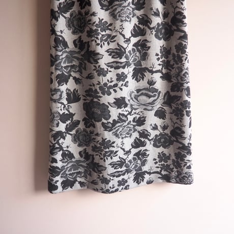 70s "Paula Brooks" floral knit maxi skirt