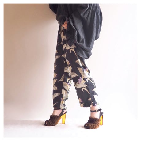”Coldwater Creek" floral silk easy pants
