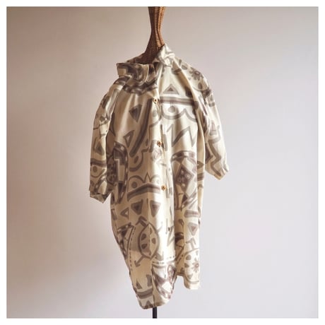"LA MAGLIERIA DI MICA" abstract print oversized s/s blouse