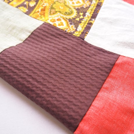 70s boho patchwork maxi skirt
