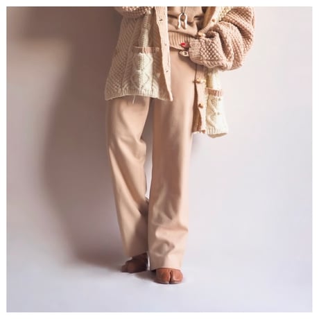 "KRIZIA" plain wool pants