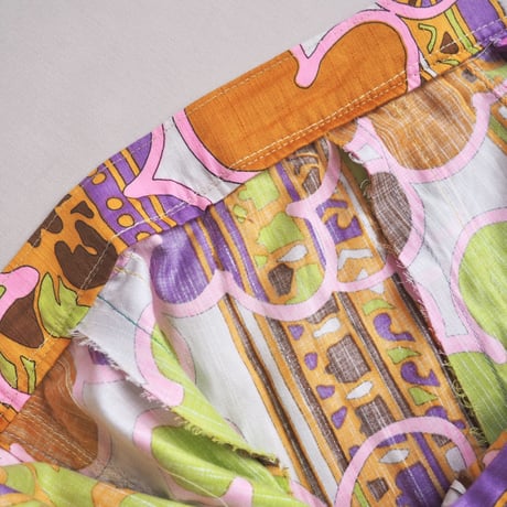 70s floral maxi skirt