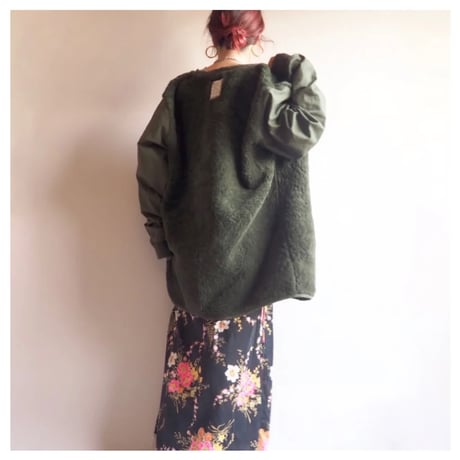 90's Dutch Army boa liner jacket