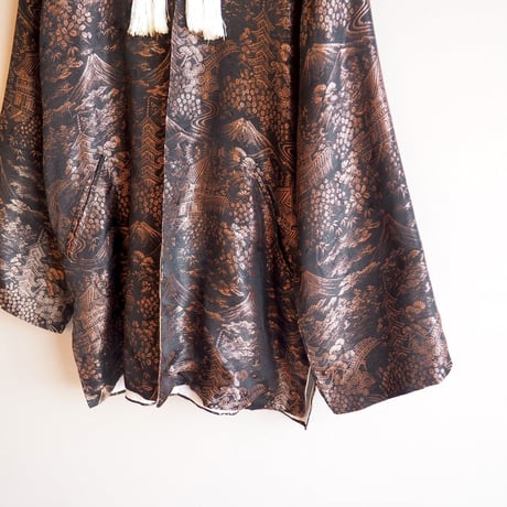 70s chinese brocade tassel jacket