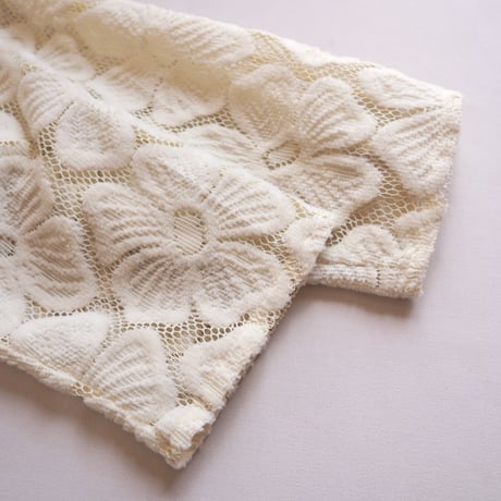 60〜70s floral cropped cardigan