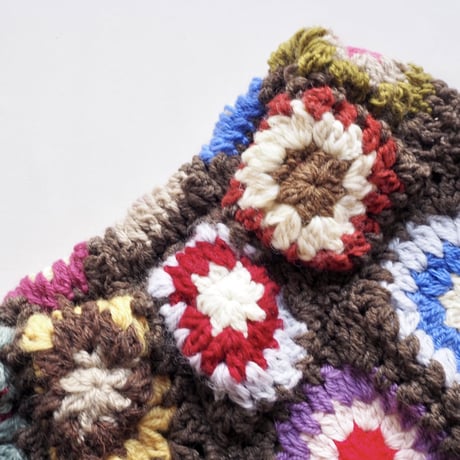 original remake granny square maxi skirt